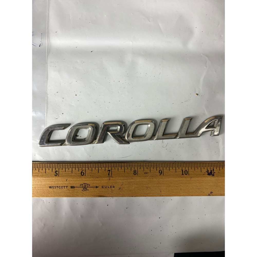 Toyota Corolla Emblem Badge Chrome Metal Car Part‎ Exterior Decor